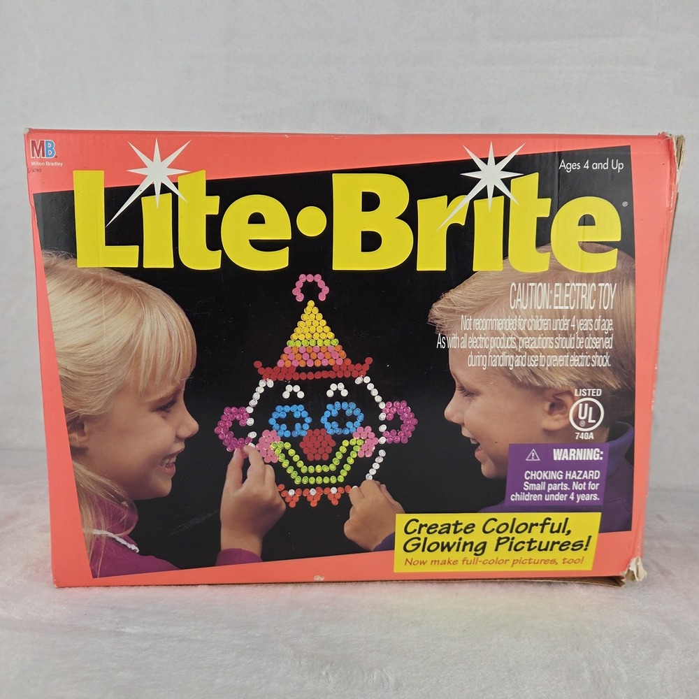 Vintage 1994 Milton Bradley Lite Brite My Little Pony Refill Pegs Box Tested